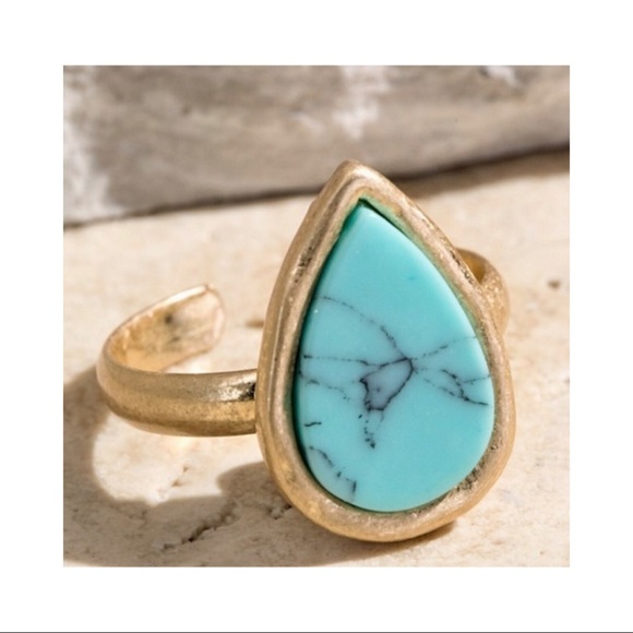 Turquoise Adjustable Ring - Picture 1 of 3